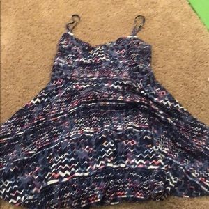 Bright muli colored fun pattern dress